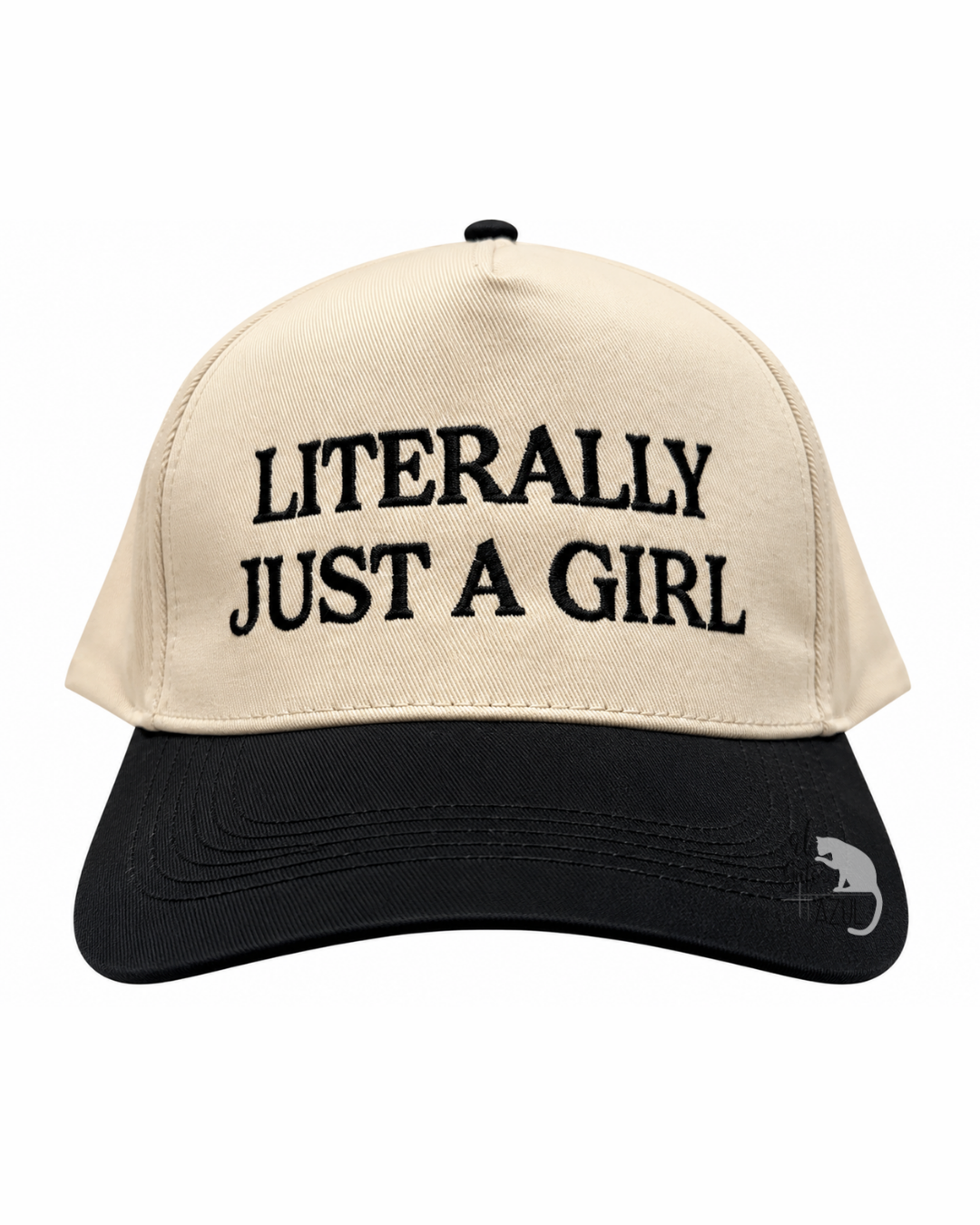 Black Literally Just A Girl Hat