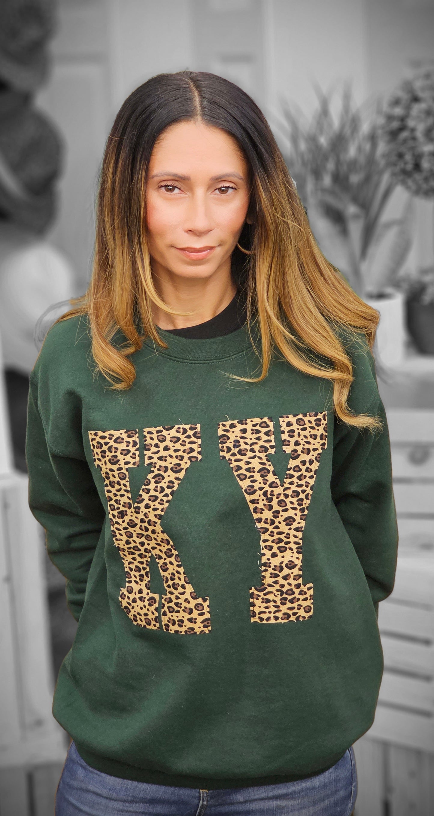 KY LEOPARD SWEATSHIRT Apliqué