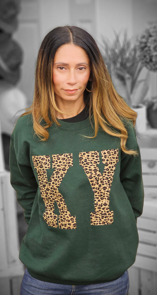 KY LEOPARD SWEATSHIRT Apliqué