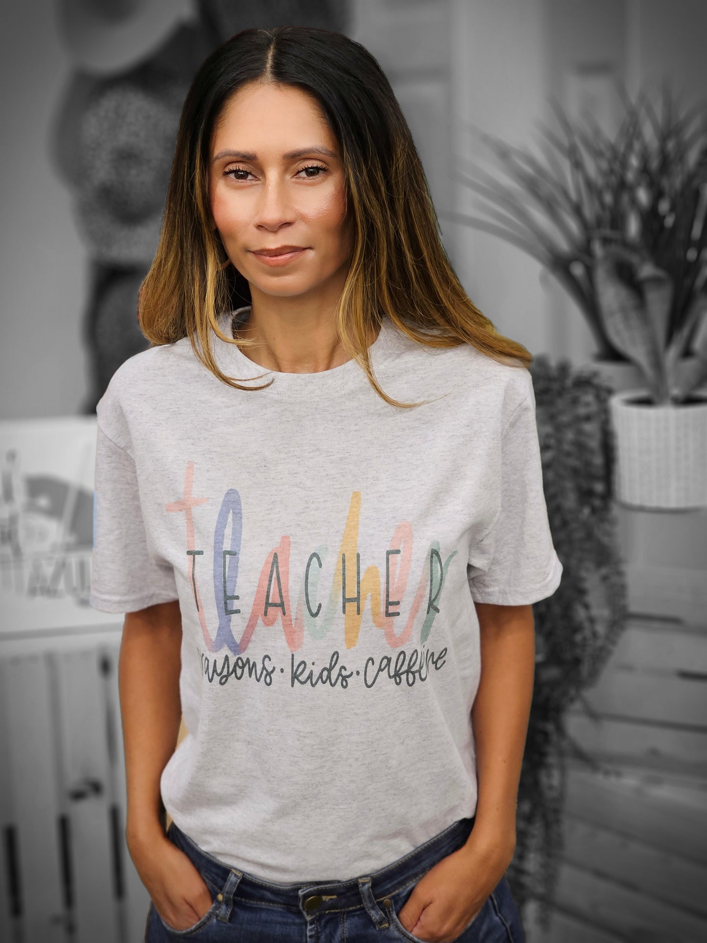 TEACHER - Crayons - Kids - Coffee