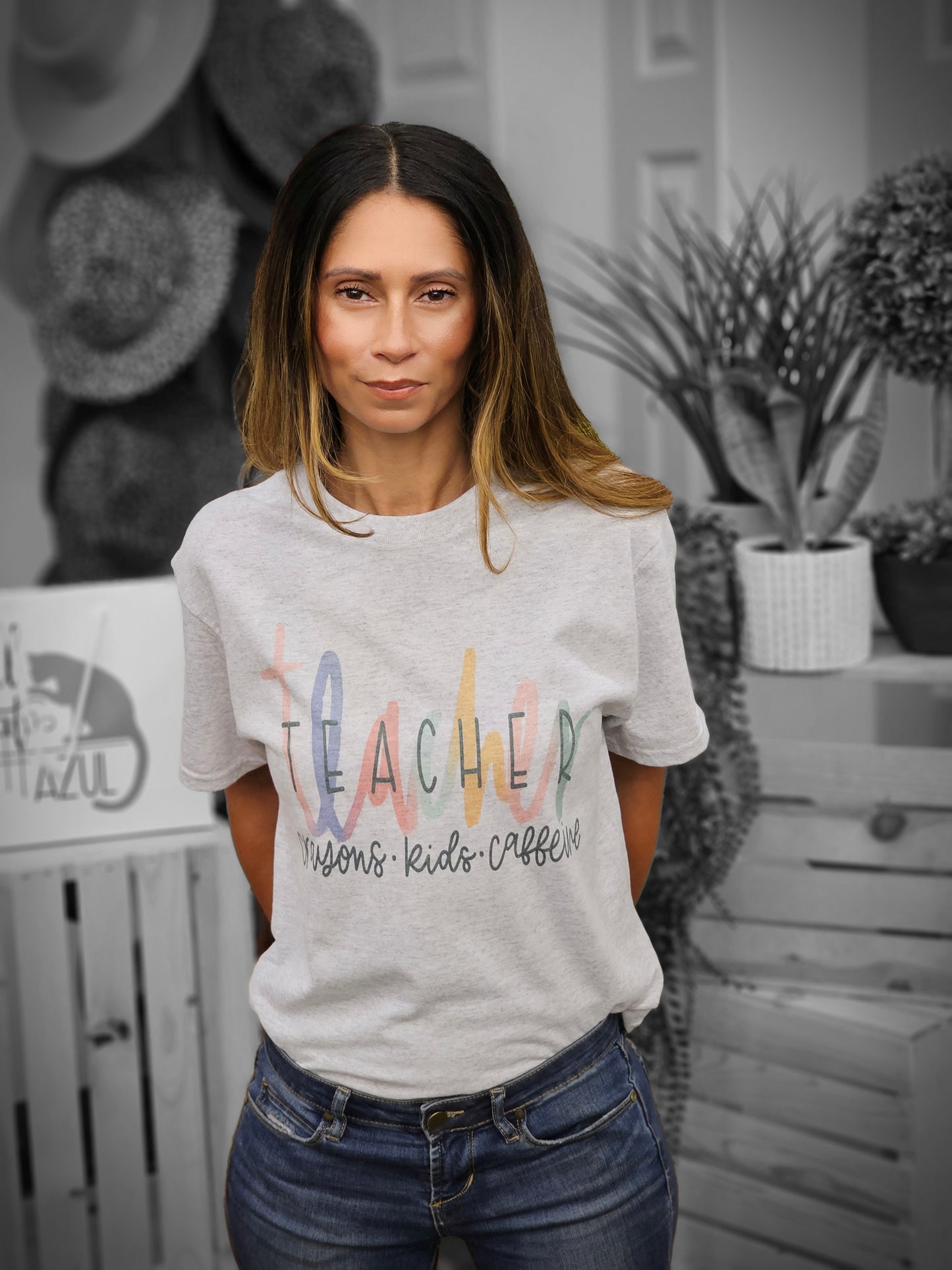 TEACHER - Crayons - Kids - Coffee