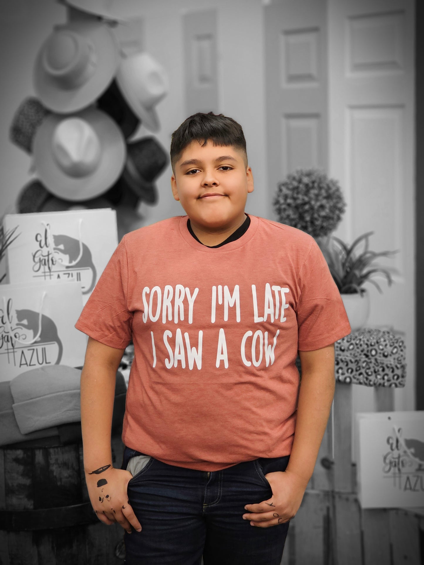 Sorry I'm late I saw a Cow