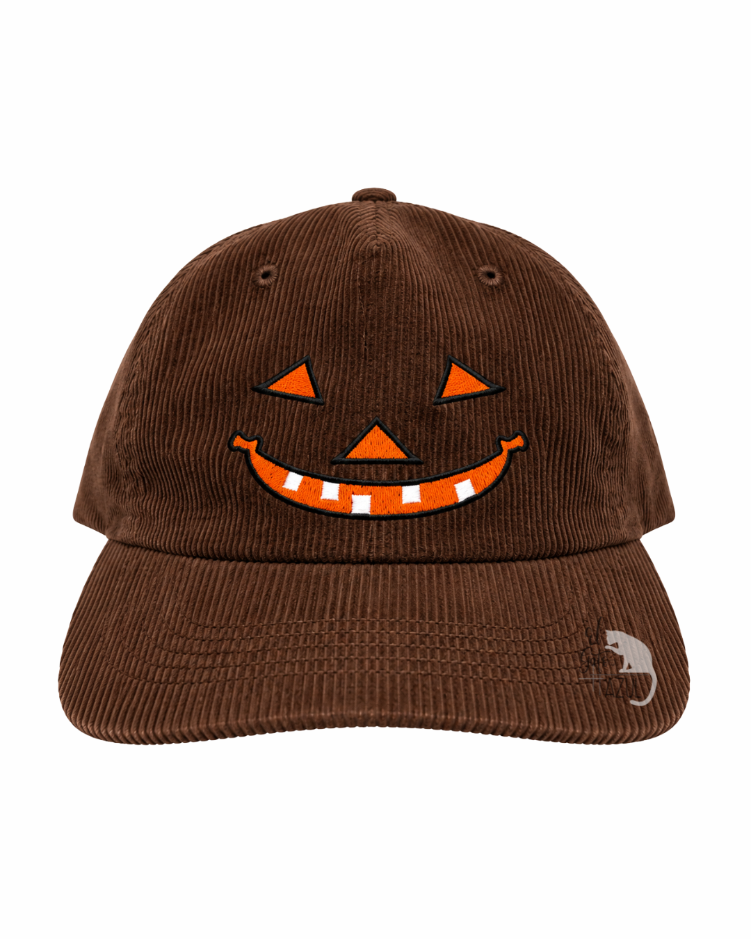 Brown Corduroy Jack O' Lantern Hat