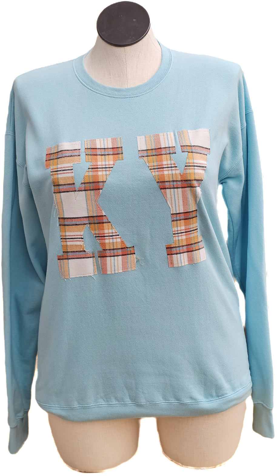 KY PLAID on Light Blue