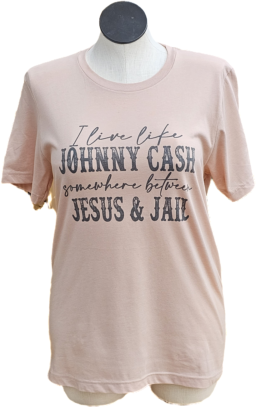JOHNNY CASH BETWEEN JESUS AND JAIL