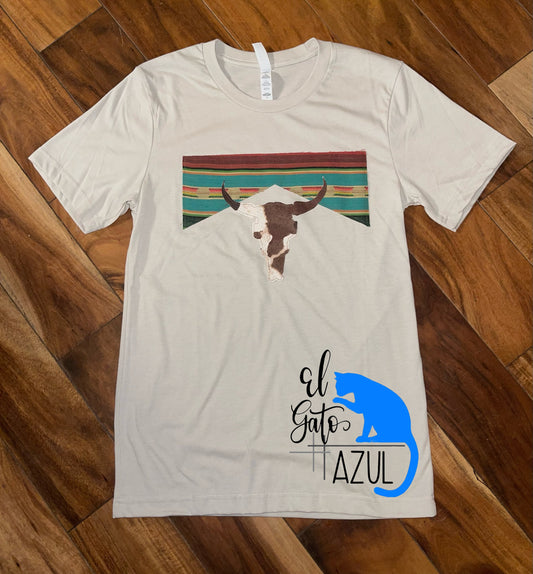 Southwest Cow Skull Appliqué