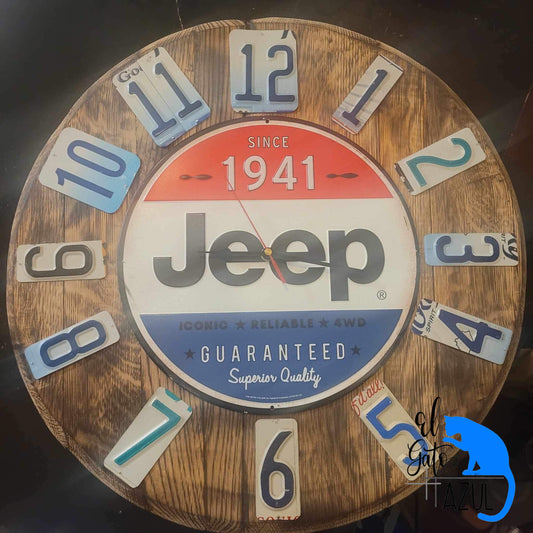 Jeep Barrel Head Clock
