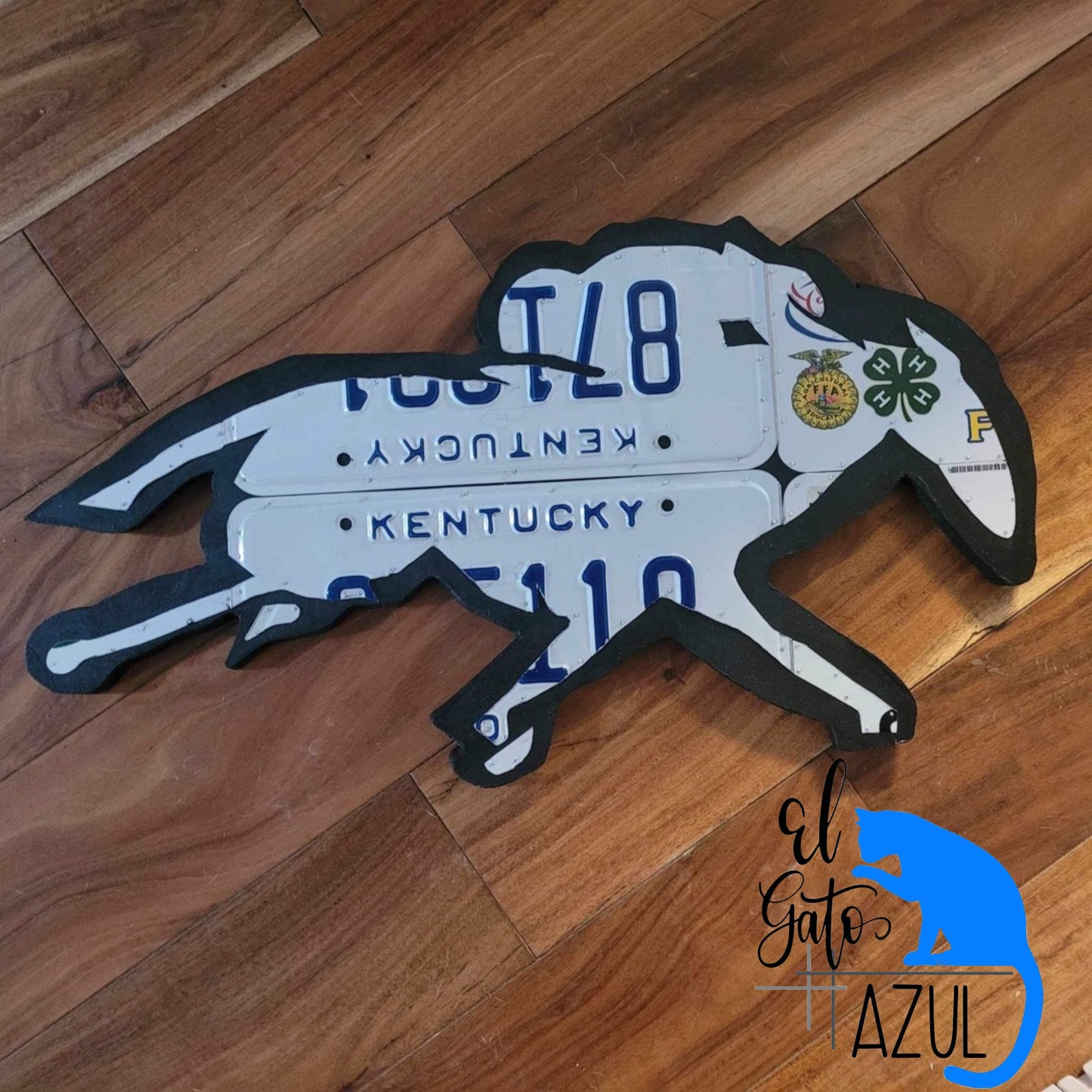 Racing Horse License Plate Sign