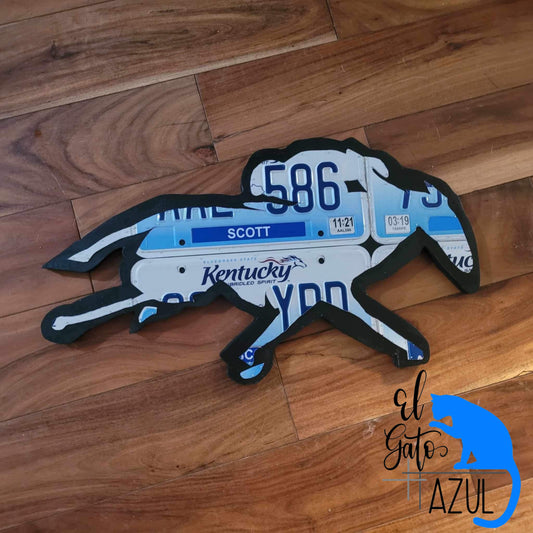 Racing Horse License Plate Sign