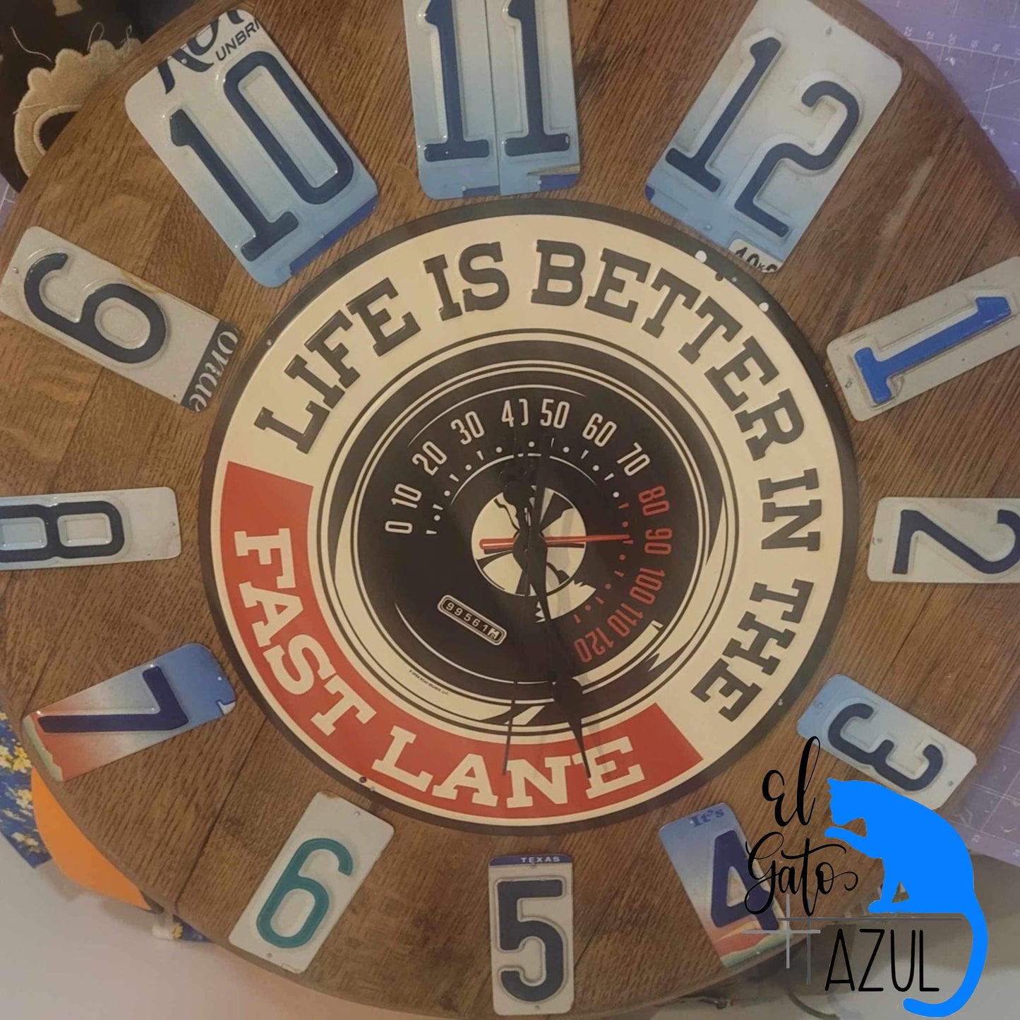 Speedometer Barrel Head Clock