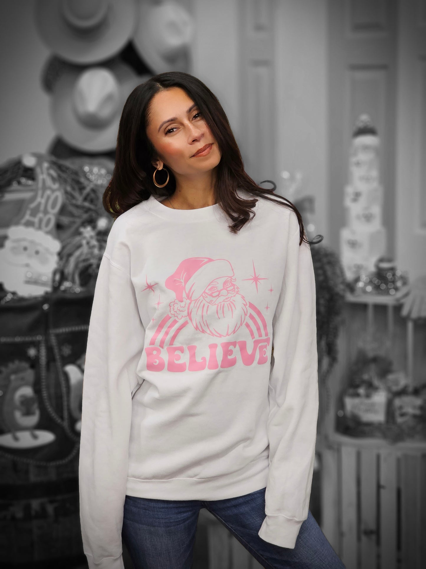 Believe SANTA SWEATSHIRT