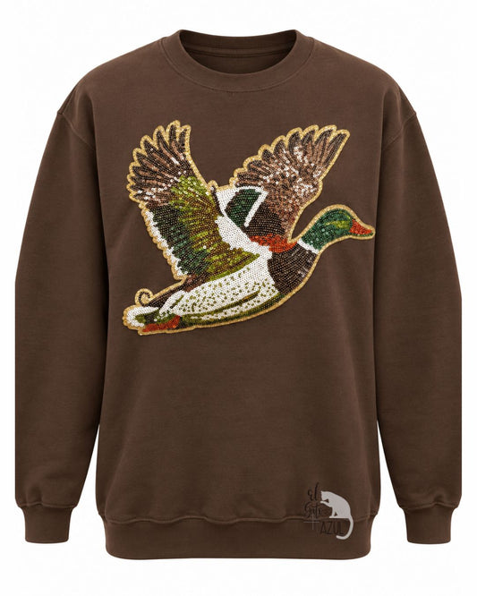 Sequin Flying Duck