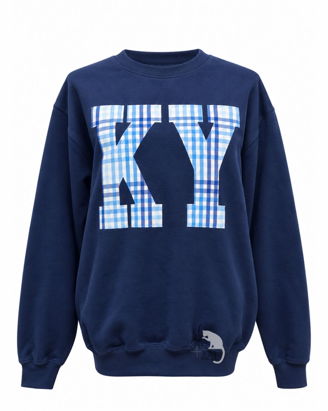 Blue Monochromatic Plaid KY