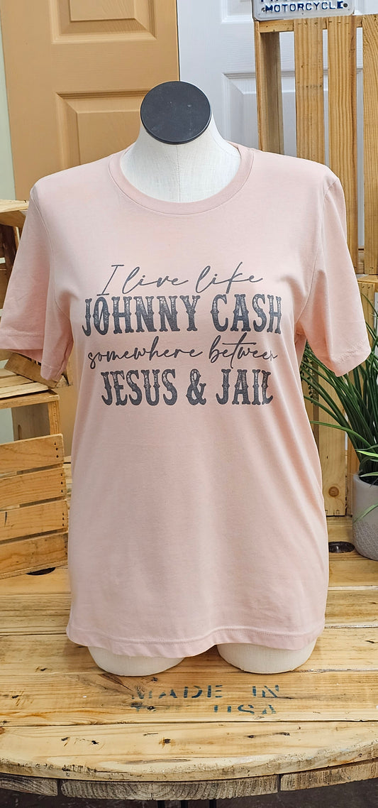 JOHNNY CASH BETWEEN JESUS AND JAIL