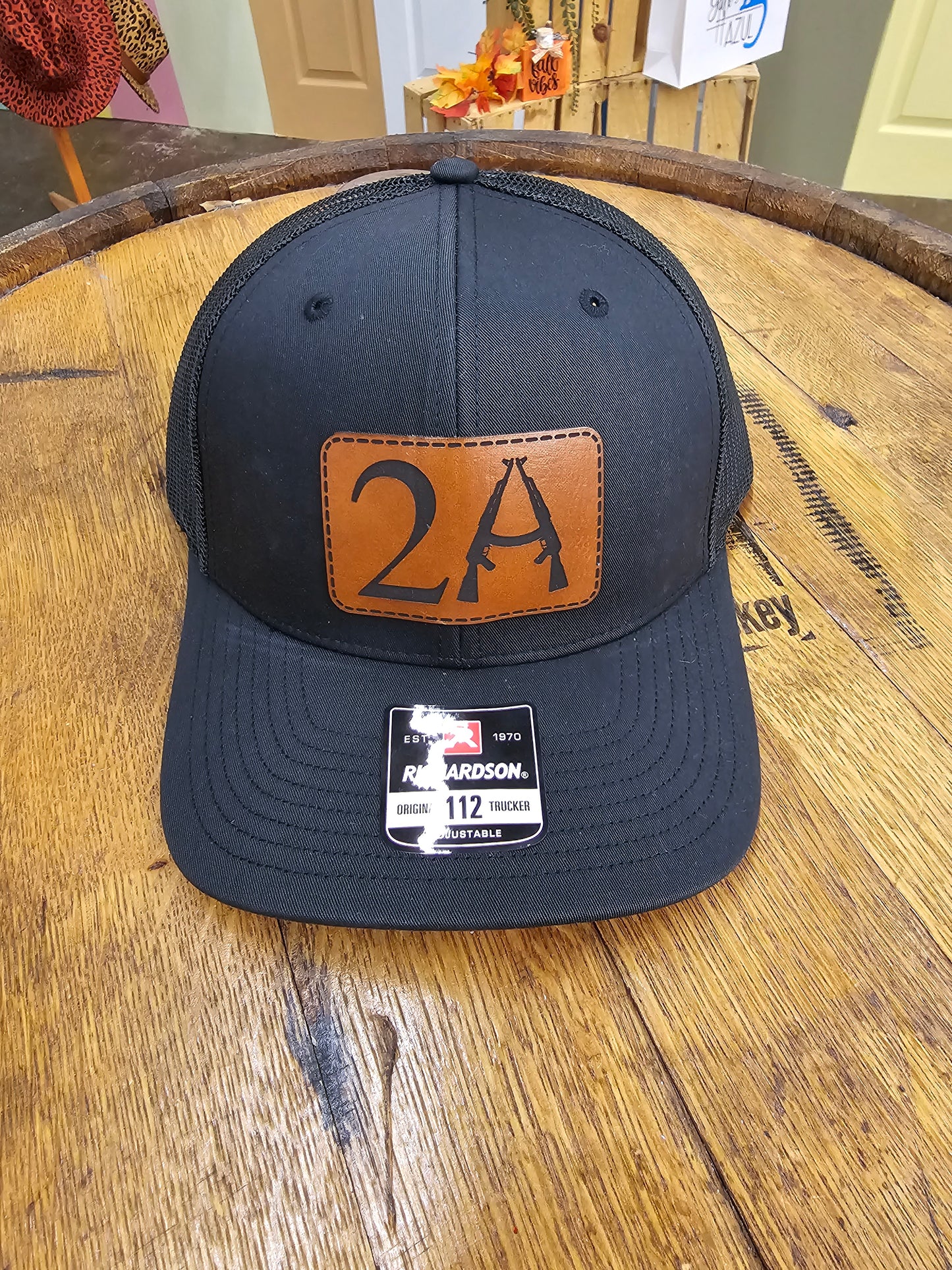 2A Leather Patch Hats