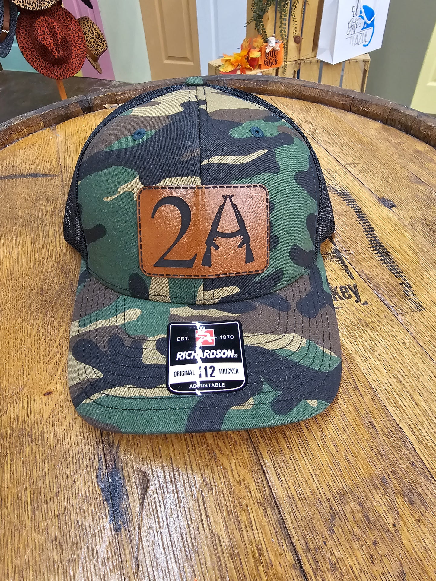 2A Leather Patch Hats