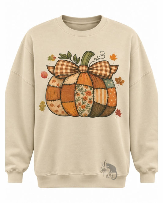 Orange Patchwork Pumpkin