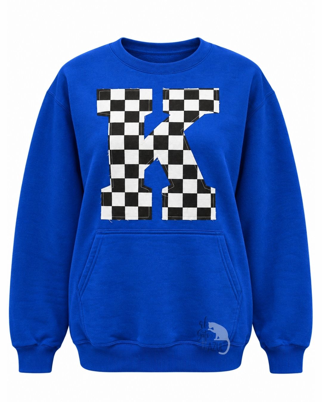 Black and White Checkered K