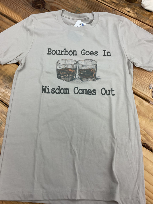 Bourbon Goes In Wisdom Comes Out